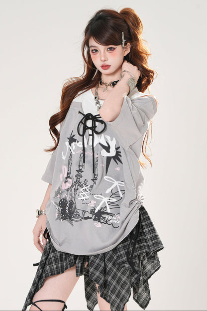 ダークスイートブリーズドローストリングTシャツ