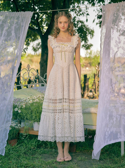 Cotton Lace Long Dress