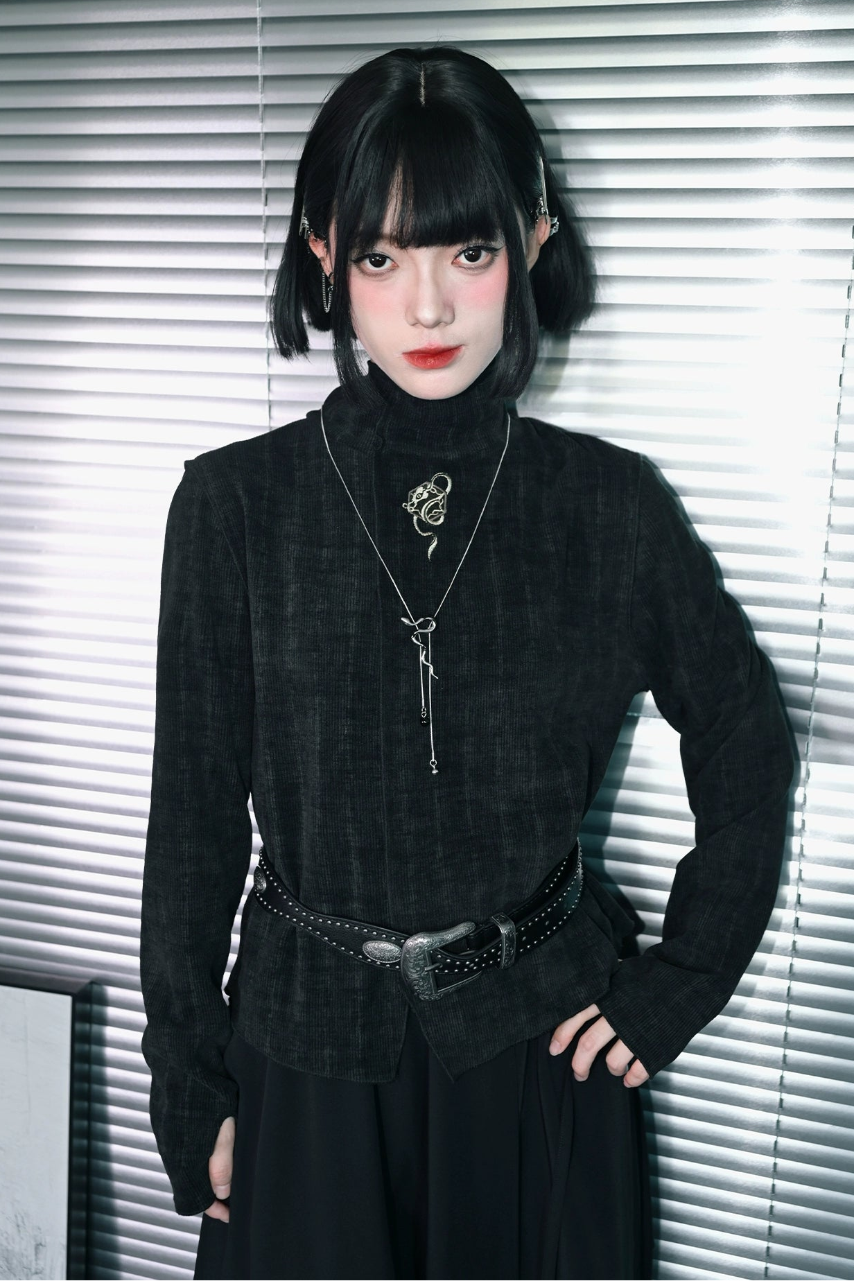 Retro Turtleneck Tops