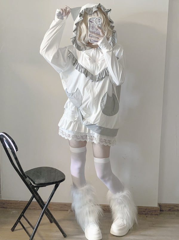 Ice Silk Summer Frilled Jacket