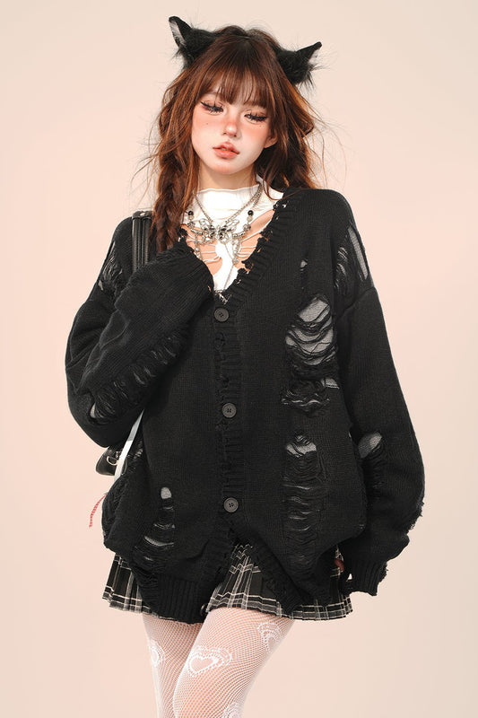 Korean Loos Slouch Cardigan Jacket