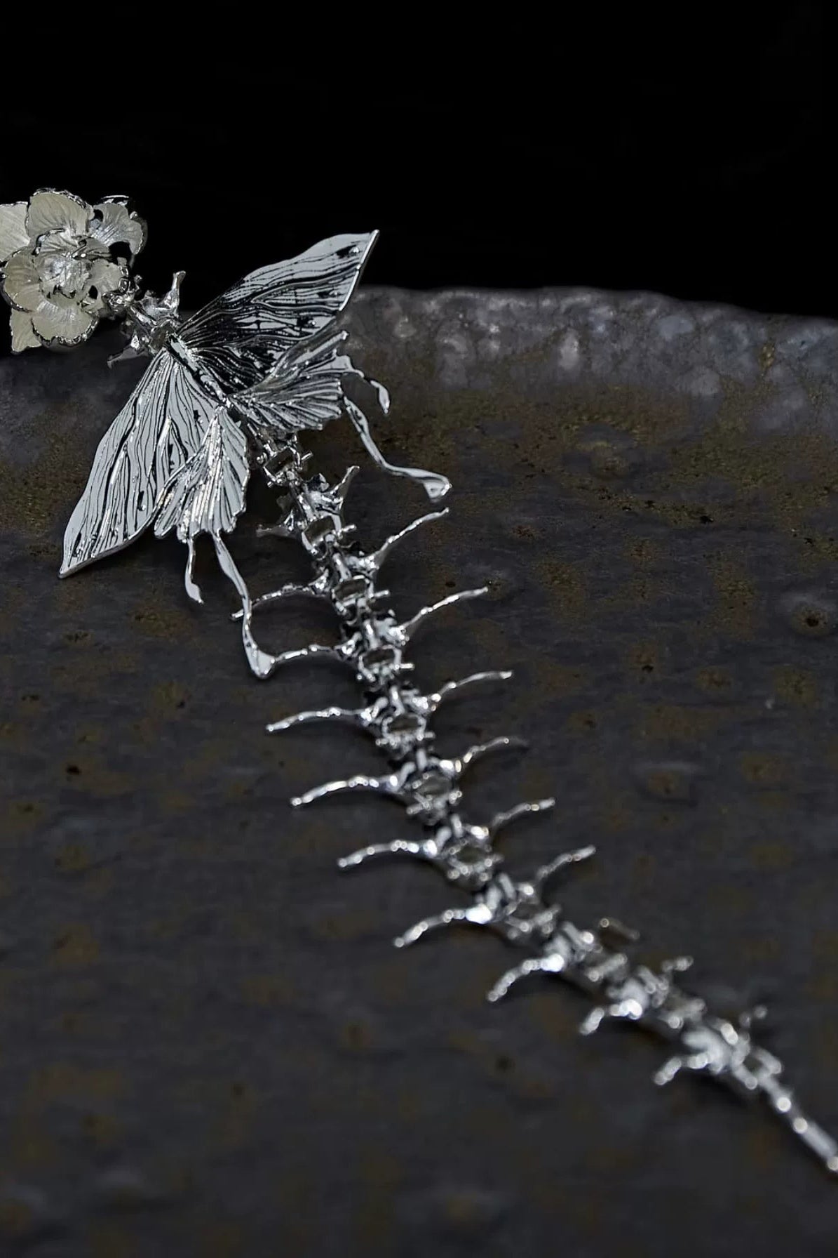 Skeleton Star Ring Silver