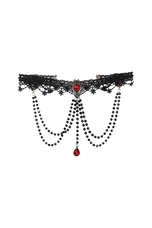 [Pre-order] Red and Black Dark Gothic Lolita Series Choker