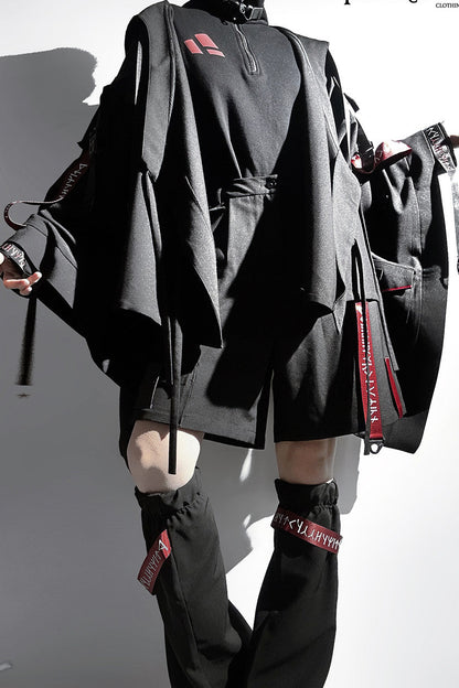 Wasteland Cool Hooded Cardigan + Jumper Skirt + Inner Top [Pre-order]
