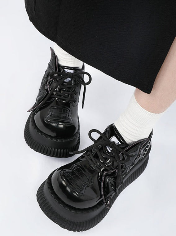Koumori Up Casual Leather Shoes