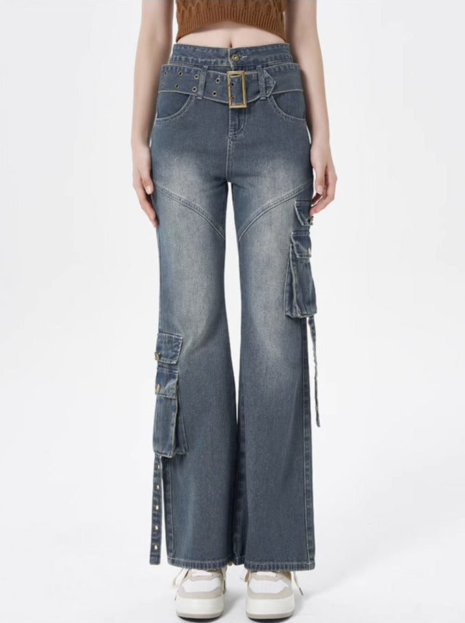 Retro Wash Streuse Pocket Old Jeans