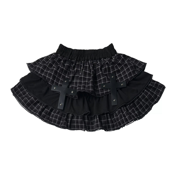 サブカルポルカドットドレス+トップス+スカート