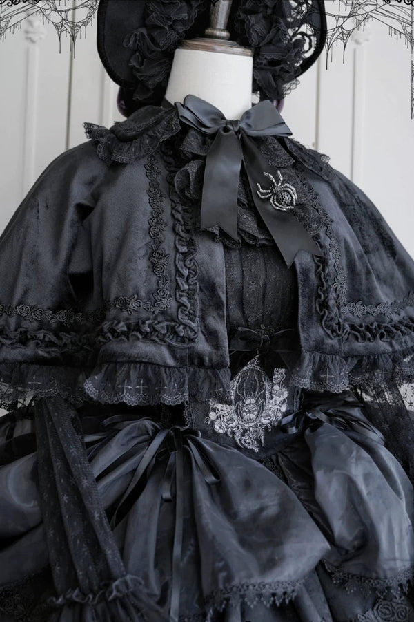 Moon River Gothic Skirt + Cape + Top + Bow
