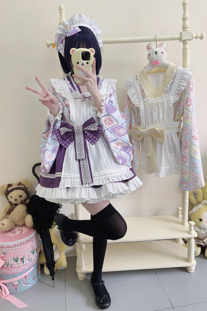 Retro Maid Cafe Japanese Lolita Set