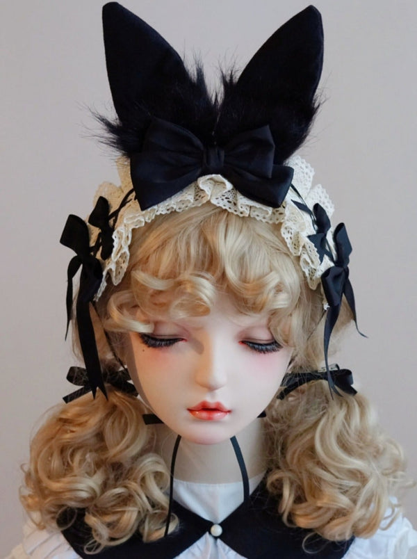 Bunny Ruffle Cotton Hairband