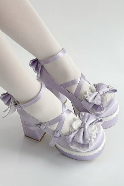 [Mar. 26, 2012 reservation deadline] Tea Time Cute Embroidery High Heels