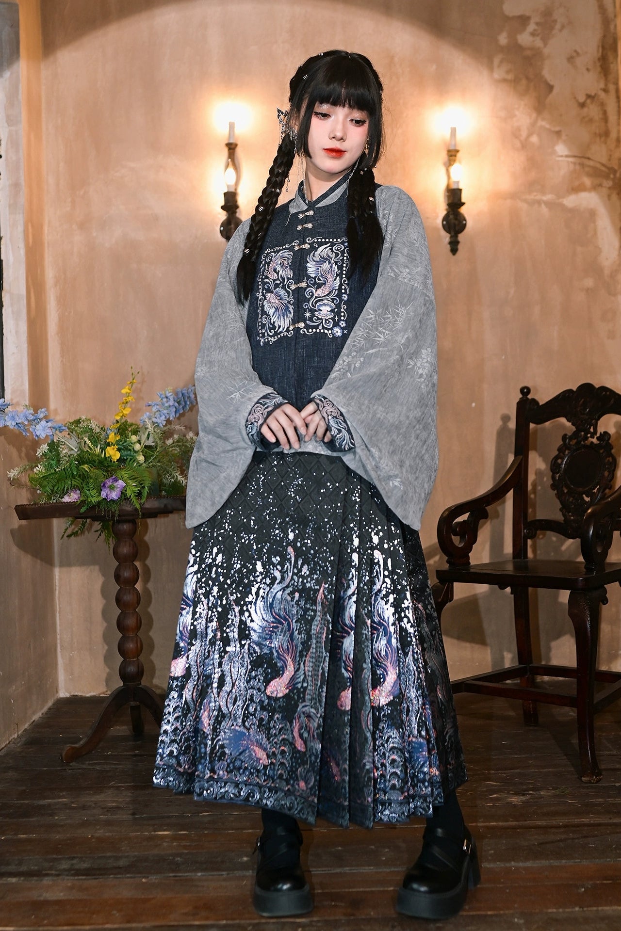 ミンスタイルハンフスカートセット