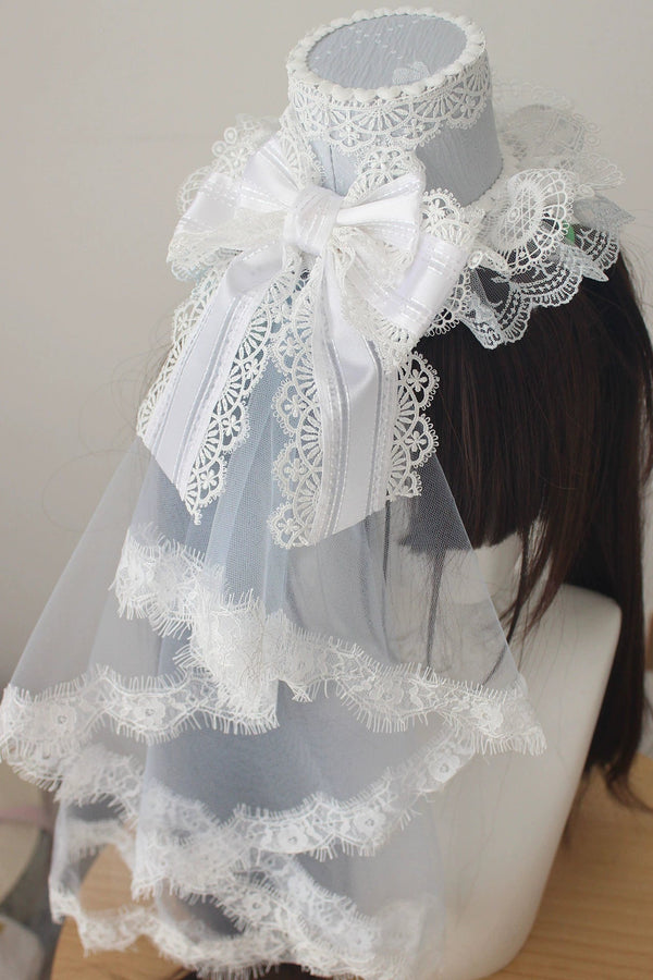 レースベールロリータハットアクセサリー