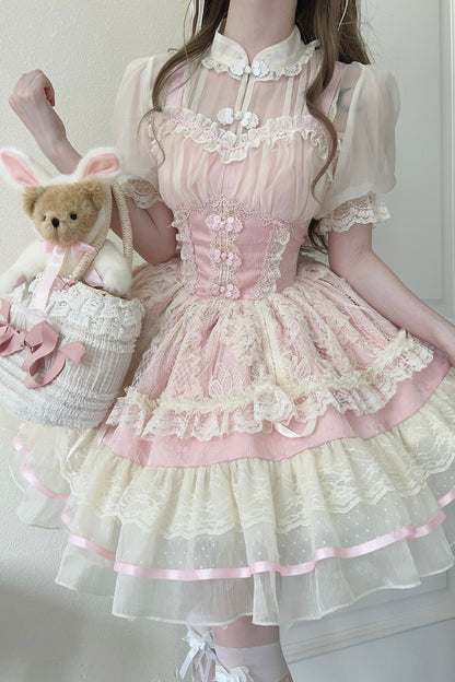 Sweet Ballet Style Lolita Suspender JSK Dress