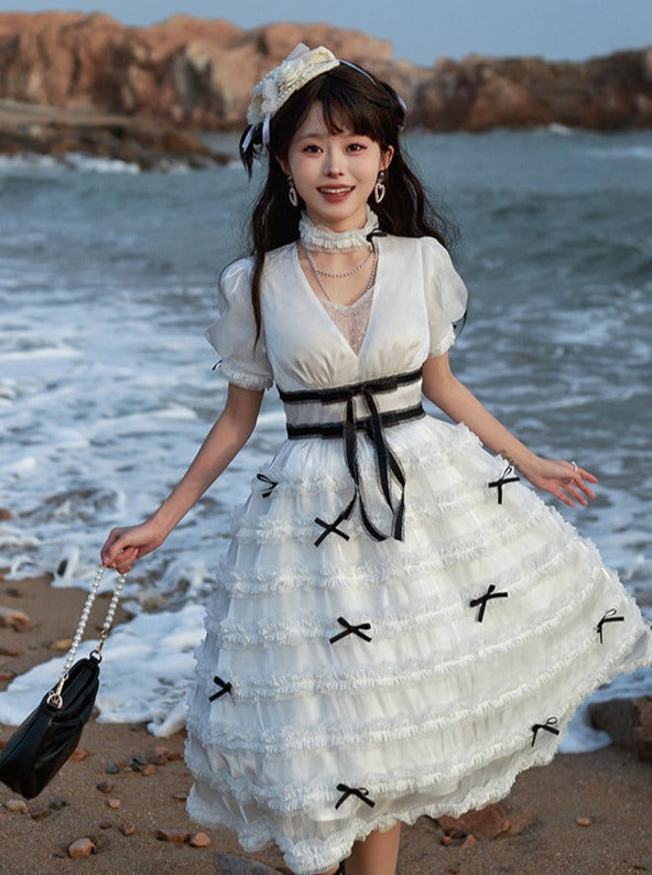 Elegant Kula Pleated Cake Lolita Dress