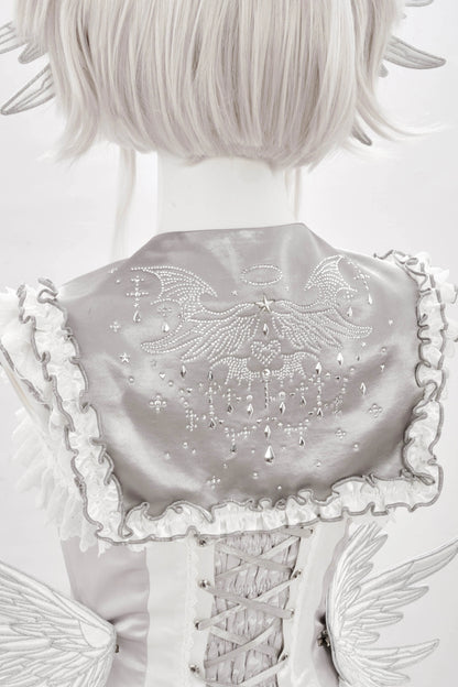 [Metallic Angel] hot diamond shawl original pattern sailor collar dream core subculture Lolita
