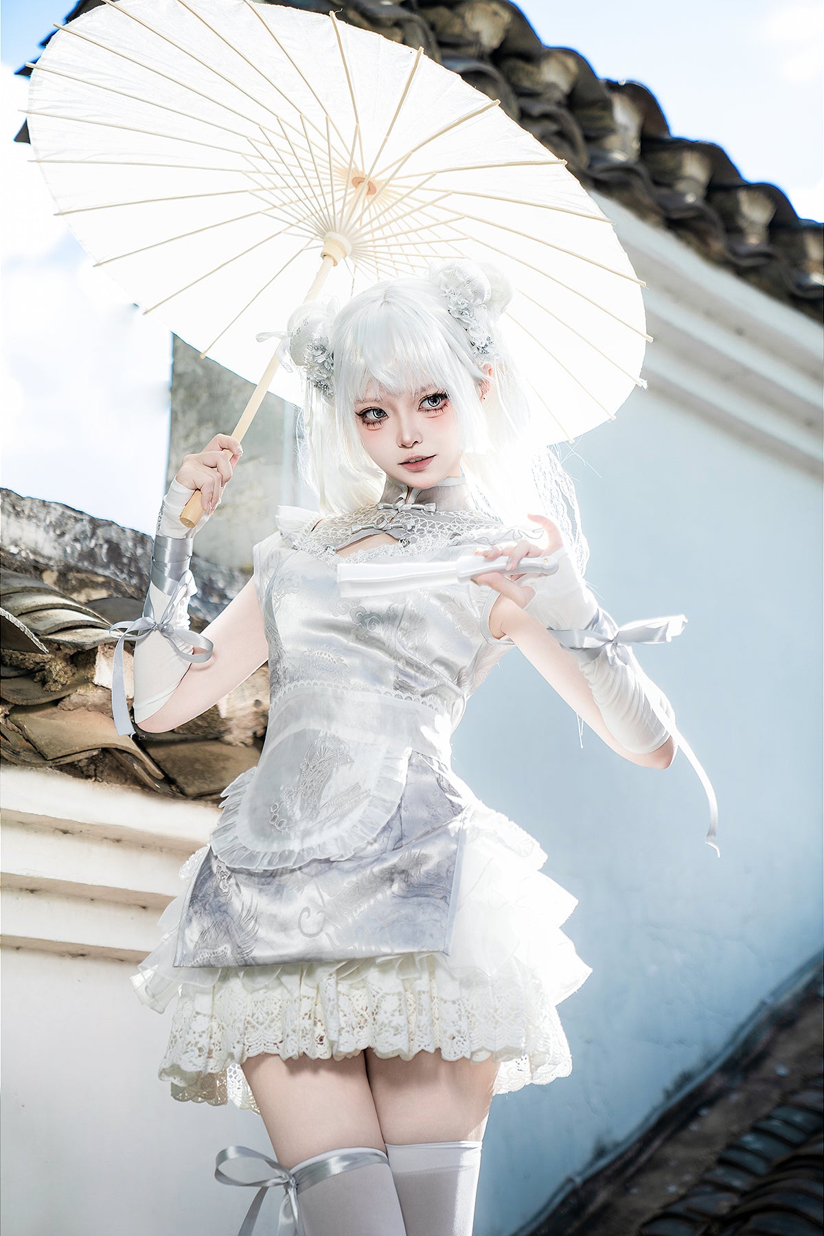 Vintage Silver Moon Lolita Apron Dress – Belchic