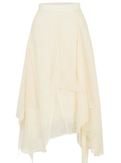 ラメアシメフレアスカート