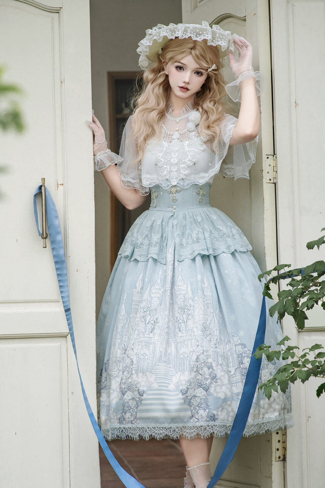 Elegant Princess Cape + Camisole + Skirt