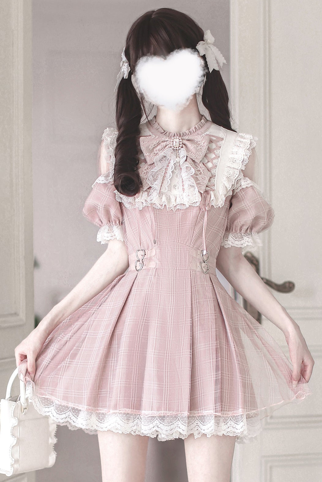 【予約商品】スイートチェック量産型ワンピース