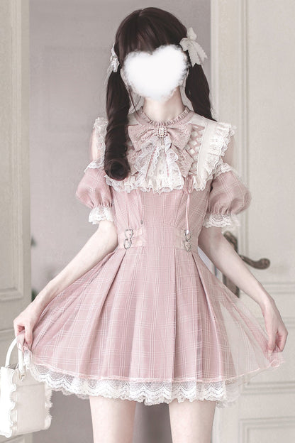 【予約商品】スイートチェック量産型ワンピース