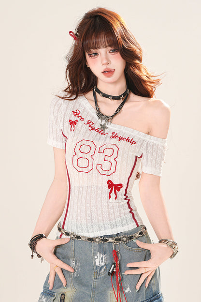 スウィートブリュレ マイクロリバーシブルTシャツ