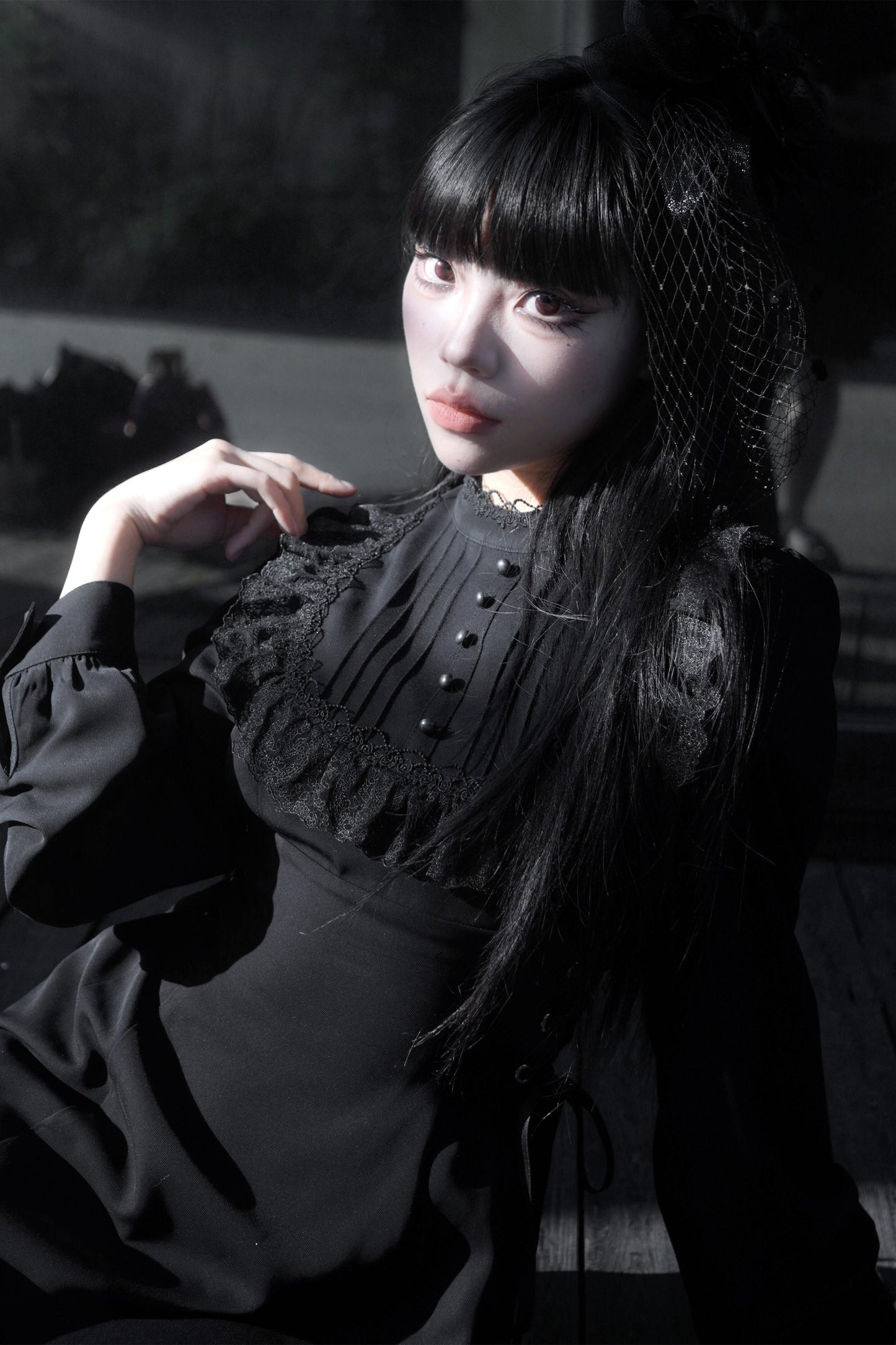 Commuter Witch Lace Waist Dress