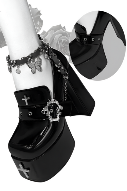 [Reservation deadline on October 5] Gothic Design Super High Heel Platform Shoes