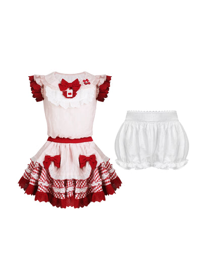 Strawberry Sweet Cream Dress + Inner Pants