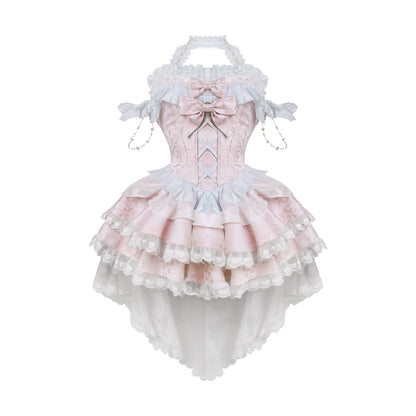 Sweet Girly Tiered Dress + Inner Skirt