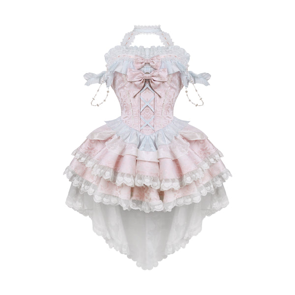 Sweet Girly Tiered Dress + Inner Skirt