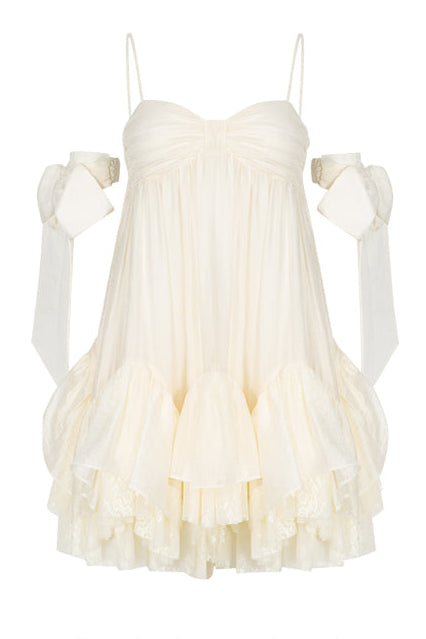 シーソルトパールスイートヘムパールキャミソールドレス