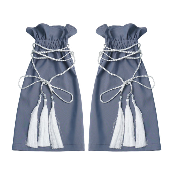 Blue New Chinese-Style Layered Irregular Shirt and Long Skirt Set-Up