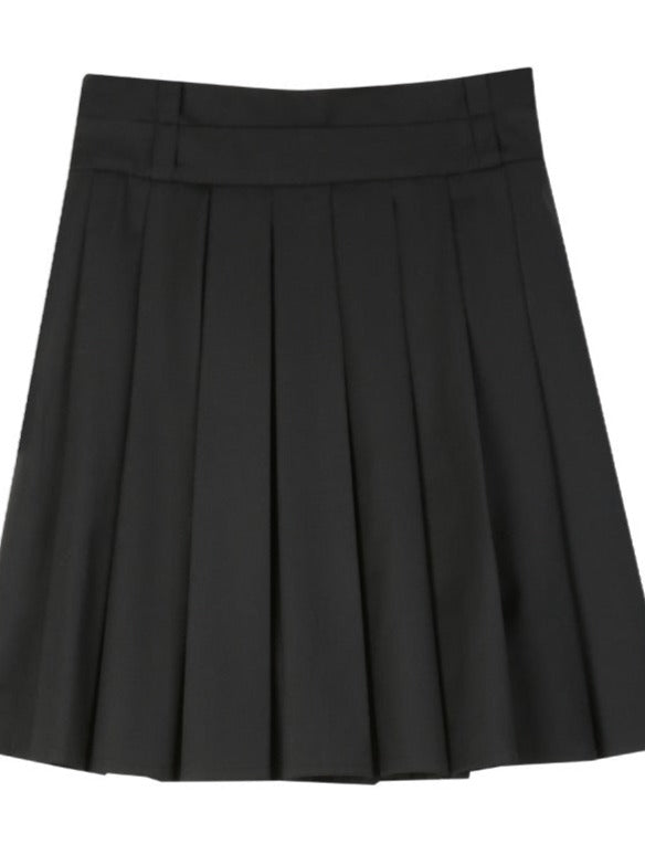 College style pleated skirt
