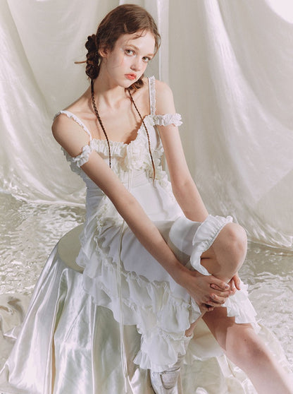 Chiffon Venus White Dress