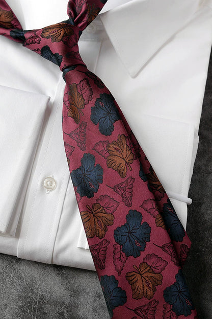 モードフローラルネクタイ