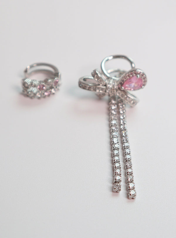 Sweet Hiro Inpin Diamond Year Eear Cuff + Earrings + Ring