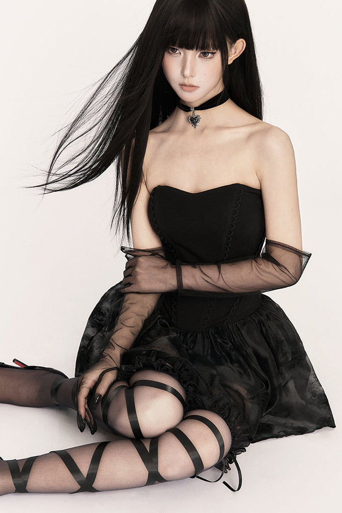 Gothic-Meerjungfrau-Modekleid