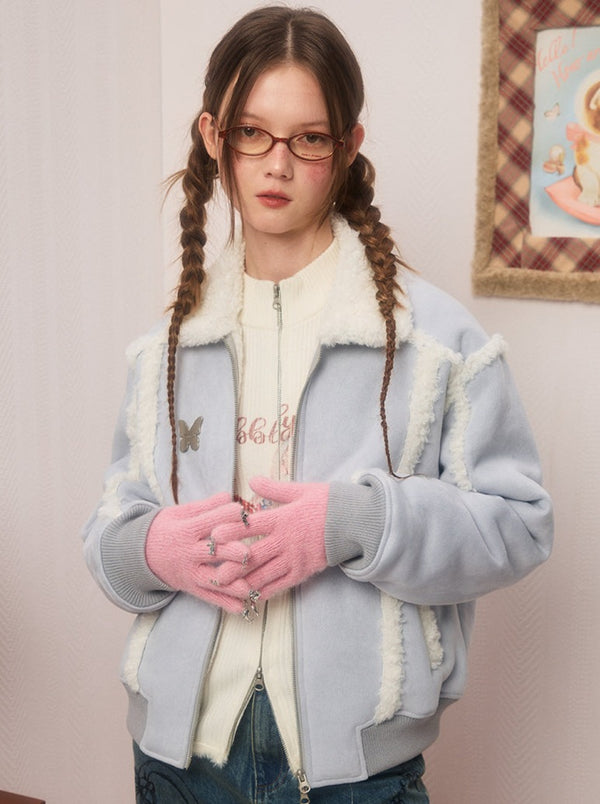 スイートバイカーバタフライウールジャケット