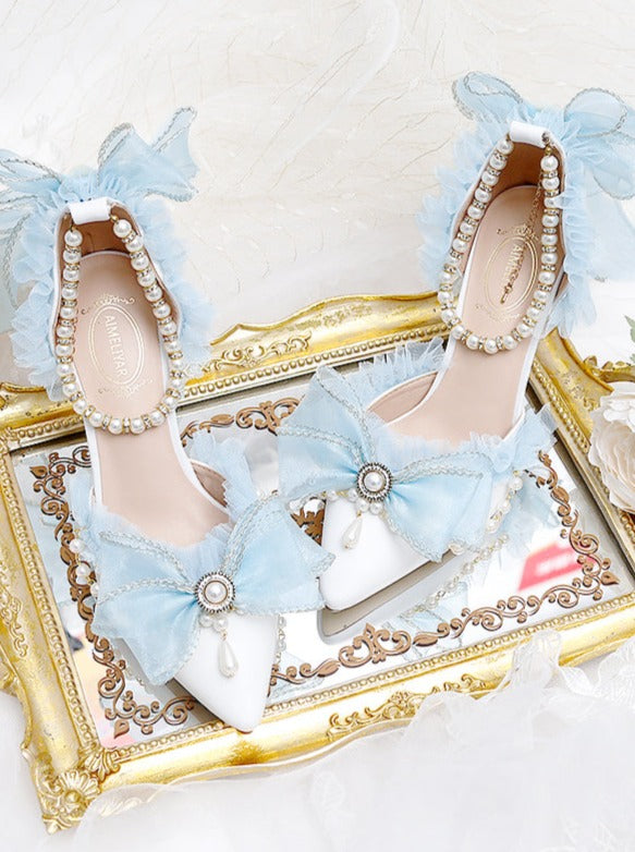 Lolita Princess Ribbon High Heel