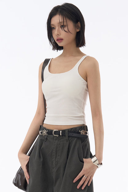 Slim-cut Stretch Tank Top