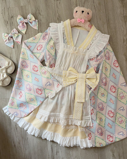 Retro Maid Cafe Japanese Lolita Set