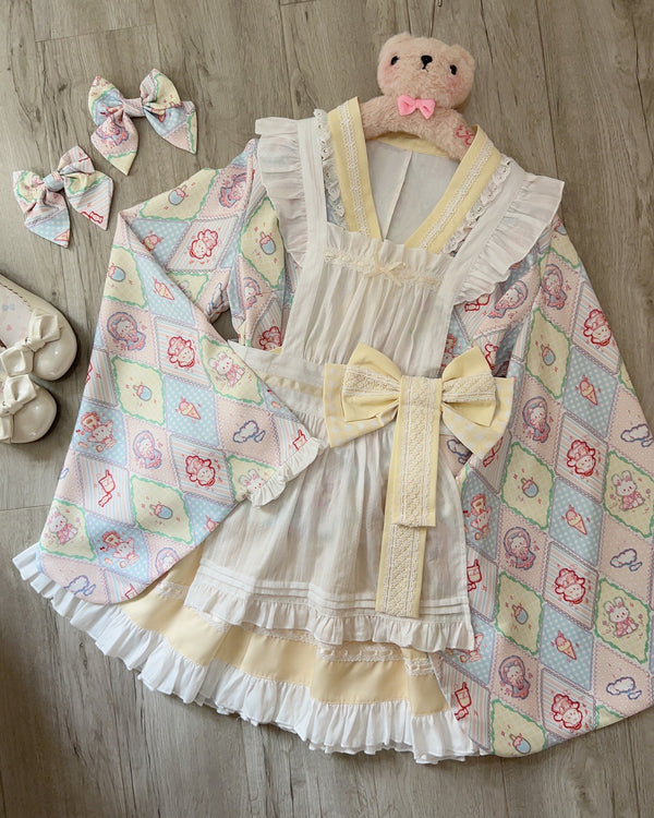 Retro Maid Cafe Japanese Lolita Set