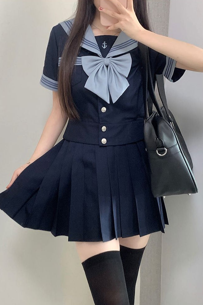 JKシリーズセーラー服+プリーツスカート