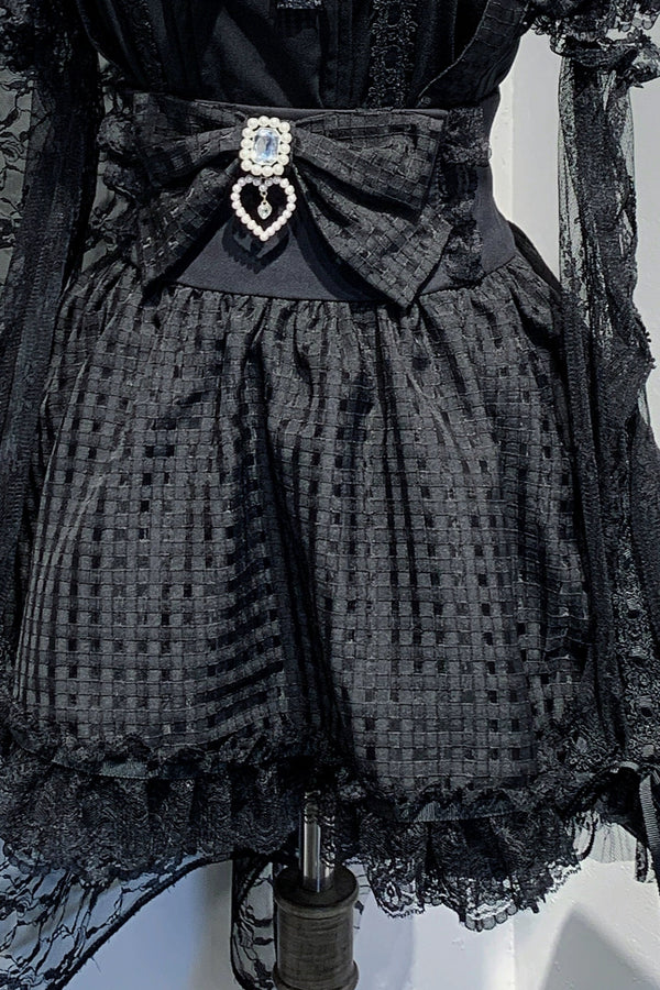 [Reservations] Frilled Mine Suspender Skirt