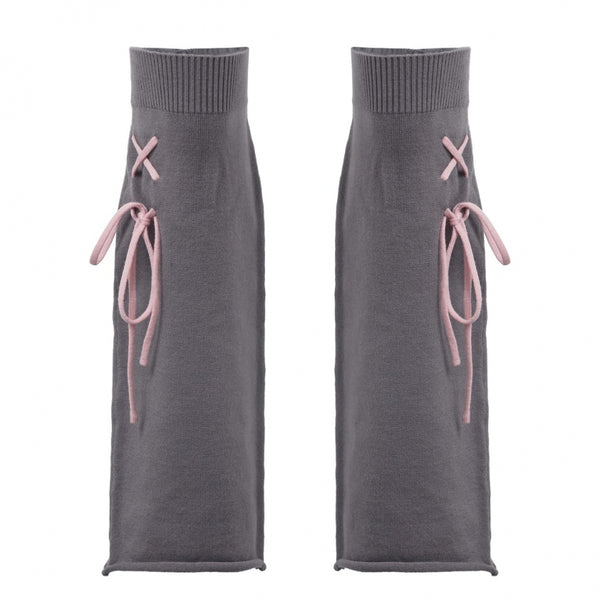 Tutu check skirt + shirt + cardigan + leg warmers