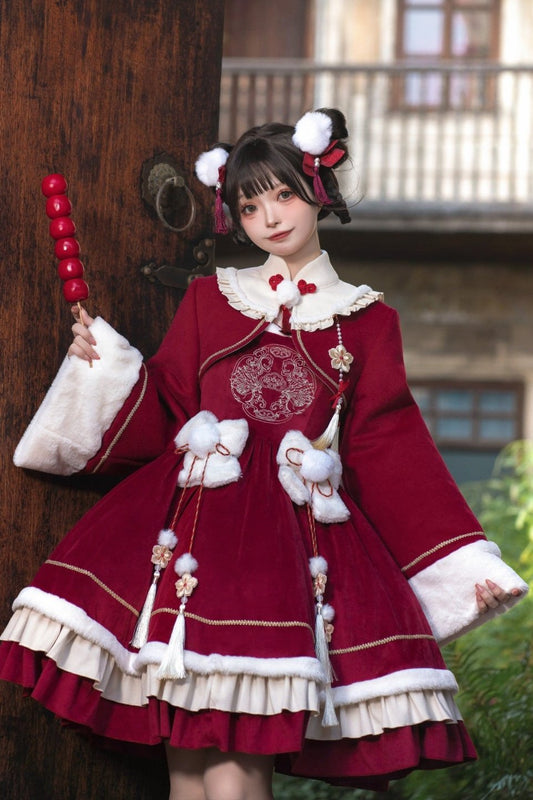 New Year Chinese Style Lolita Dress Set-Up