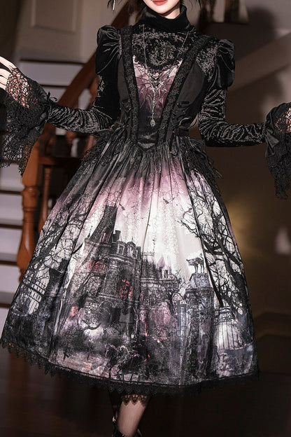 [Deadline for reservations: February 23] Horror House Spider Web Dark Gothic Suspended Dress