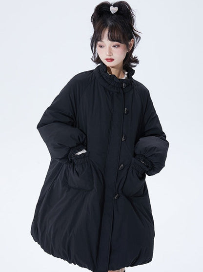 Medium Snow Black Down Coat