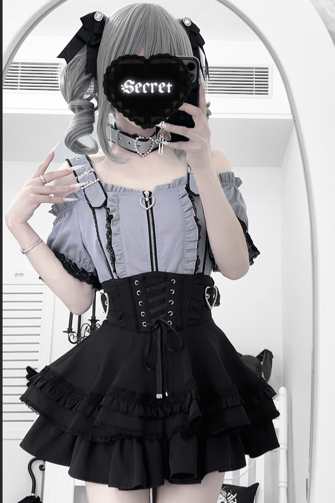 Subculture Heartbeat Top + Flared Skirt